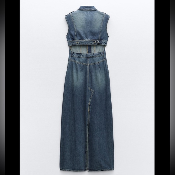 DENIM TRF DRESS - Picture 10 of 13